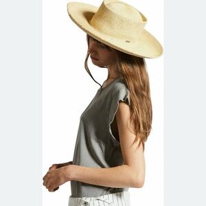 Brixton cassidy boater hat straw